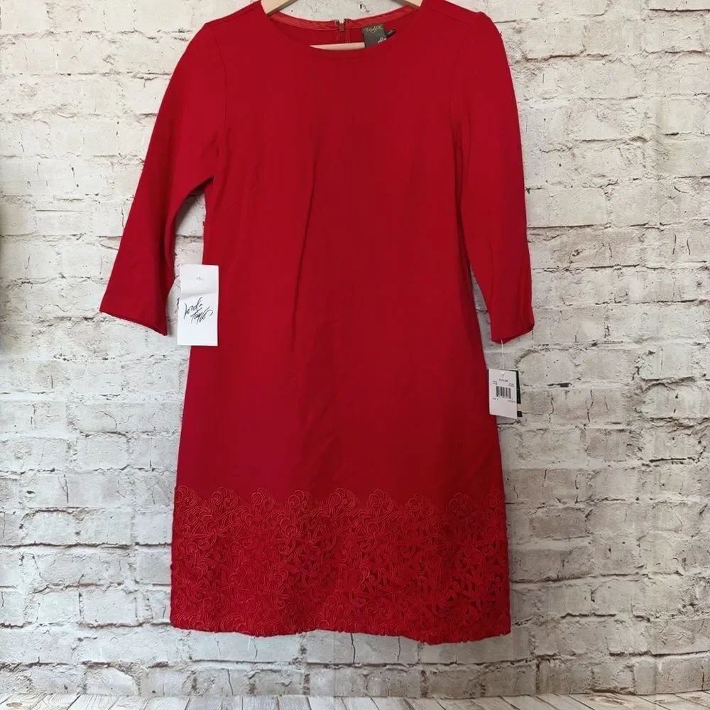 Taylor lace trim dress